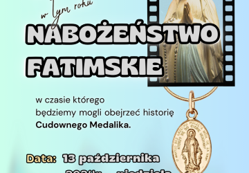 ZAPROSZENIE NA NABOŻEŃSTWO FATIMSKIE